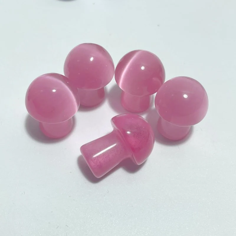 Colorful Glass Cat Eye Mushrooms Wholesale (man made) - Image 4