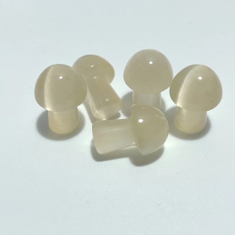 Colorful Glass Cat Eye Mushrooms Wholesale (man made) - Image 6