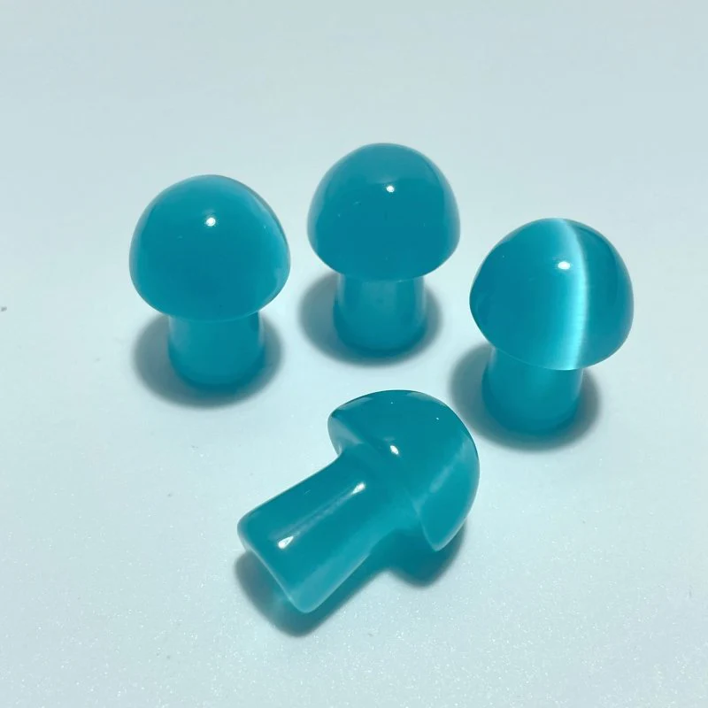 Colorful Glass Cat Eye Mushrooms Wholesale (man made) - Image 9