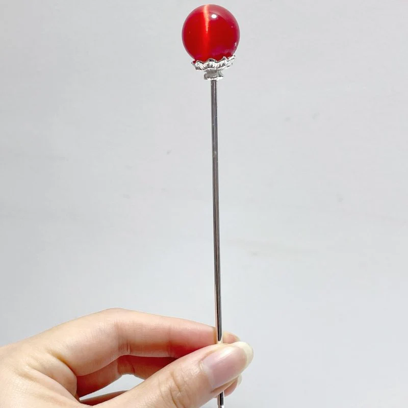 Colorful Glass Cat Eye Small Sphere Hairpin Wholesale - Image 4