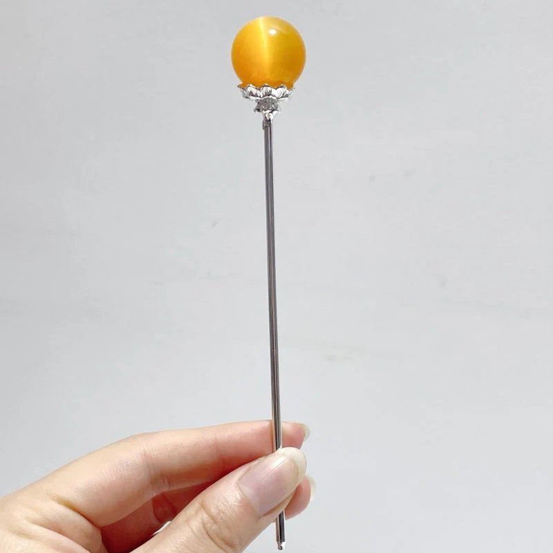 Colorful Glass Cat Eye Small Sphere Hairpin Wholesale - Image 5