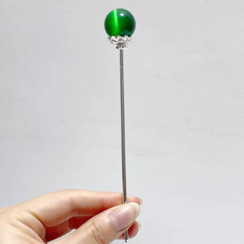 Colorful Glass Cat Eye Small Sphere Hairpin Wholesale - Image 7