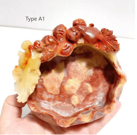 Colorful Jasper Bowl Hand Carving Home Decor Wholesale - Image 3