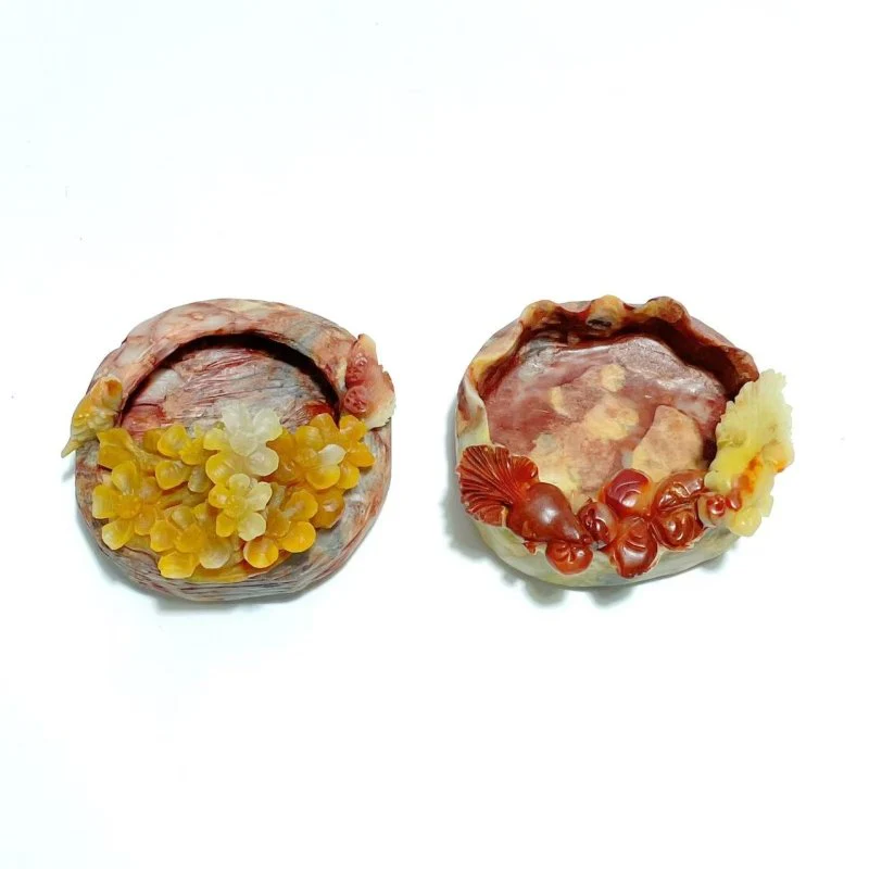 Colorful Jasper Bowl Hand Carving Home Decor Wholesale - Image 9