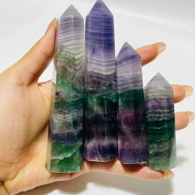 Colorful Silky Fluorite Point Wholesale - Image 4
