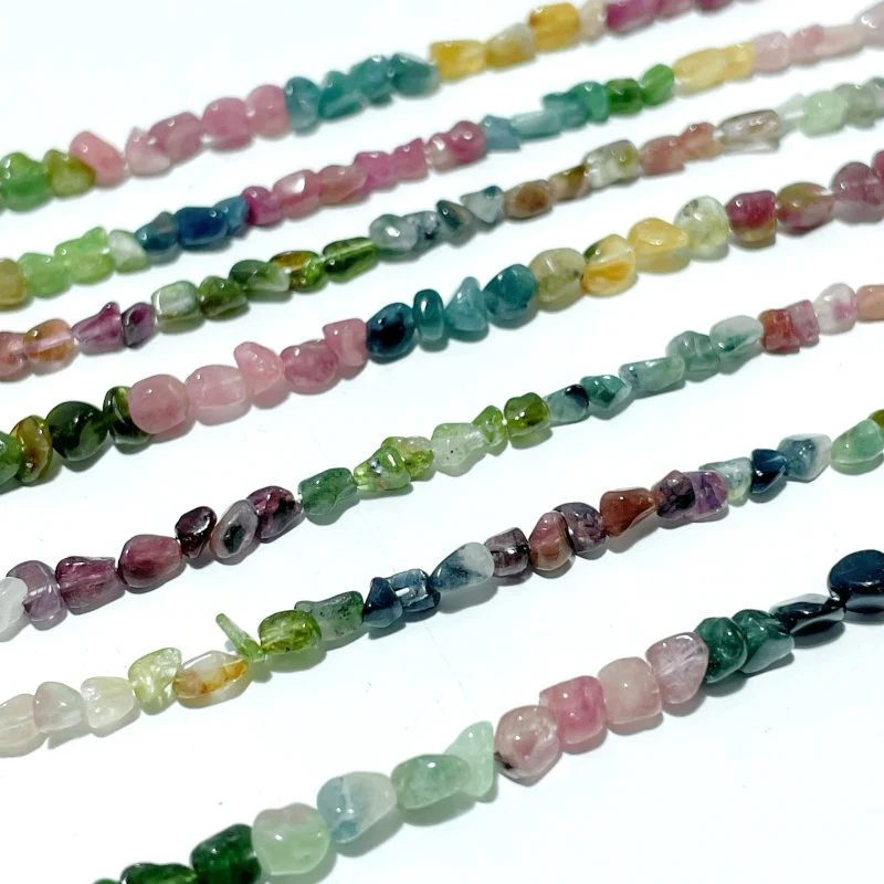 Colorful Tourmaline Gravel Chips 0.1-0.2in(3-5mm) Bracelet Wholesale - Image 5