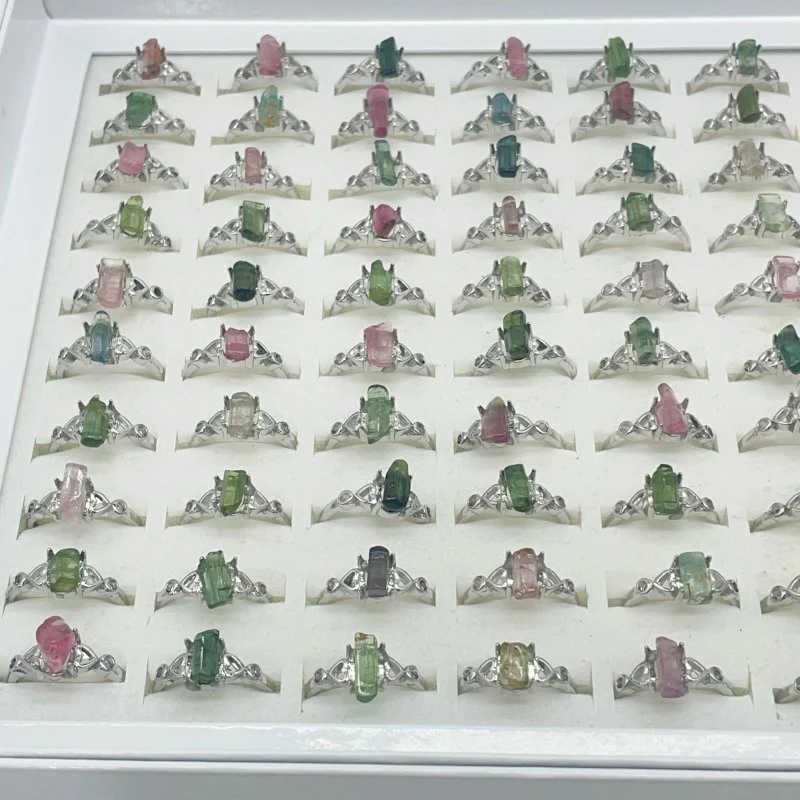 Colorful Tourmaline Ring Closeout(defective) - Image 3