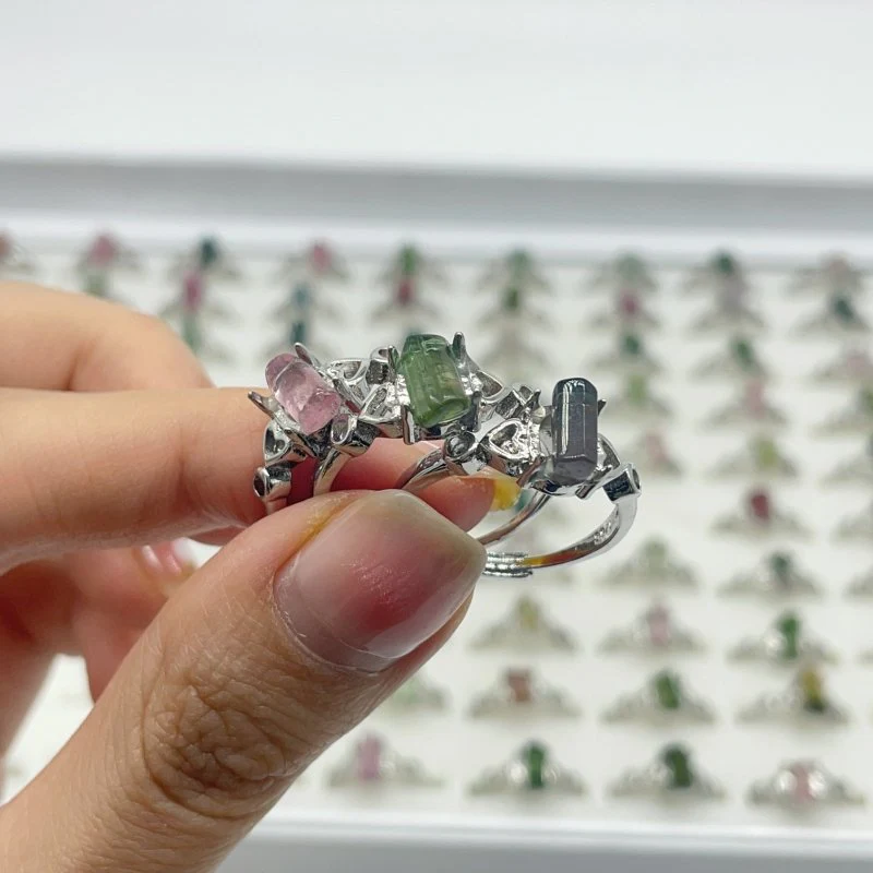 Colorful Tourmaline Ring Closeout(defective) - Image 5