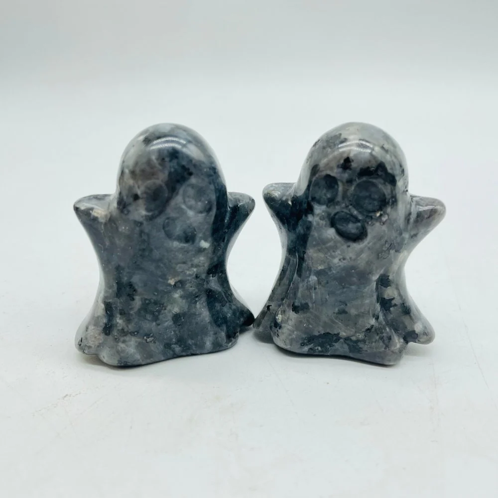 5Types Ghost Crazy Agate & Moss Agate Halloween Carving Wholesale - Image 5