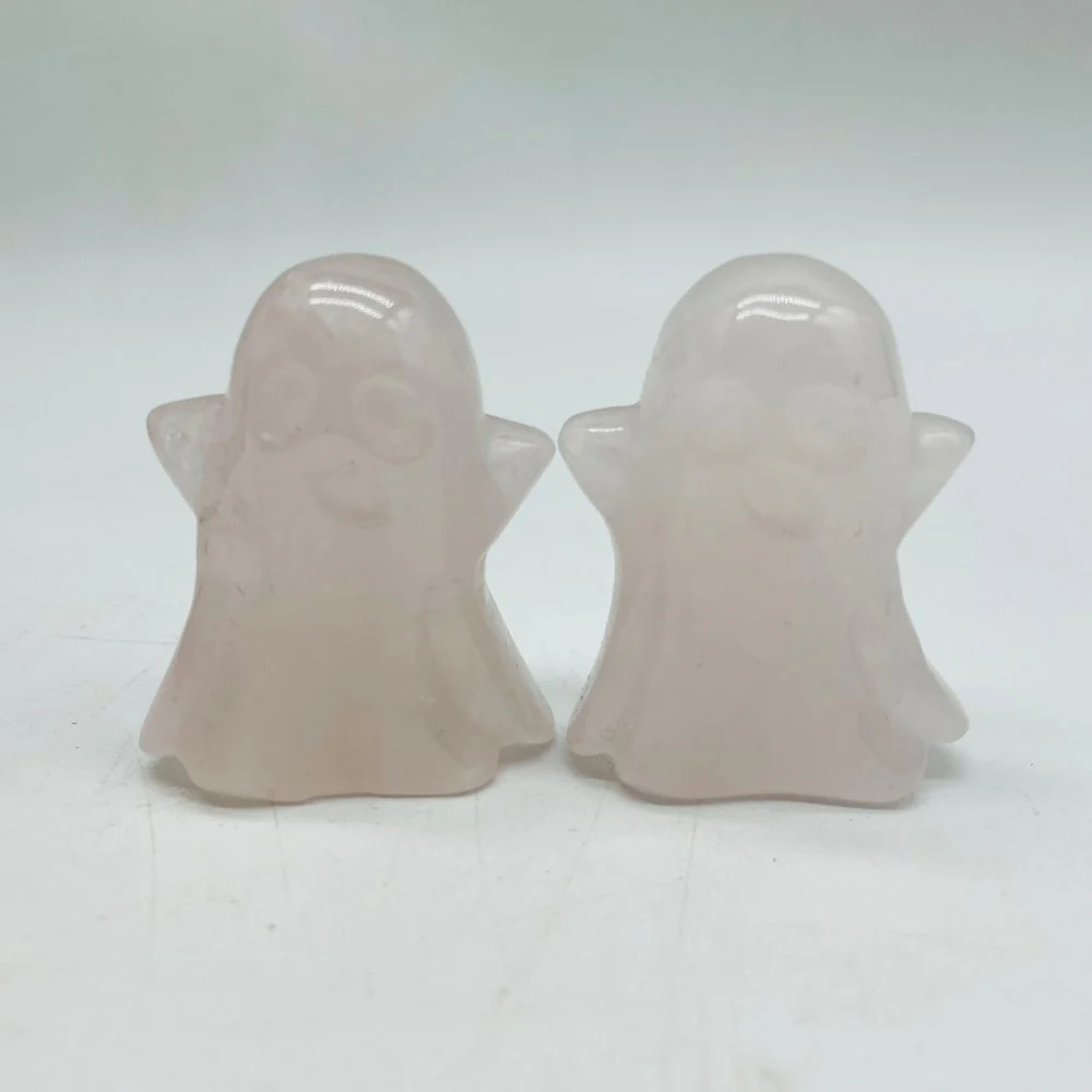 5Types Ghost Crazy Agate & Moss Agate Halloween Carving Wholesale - Image 6