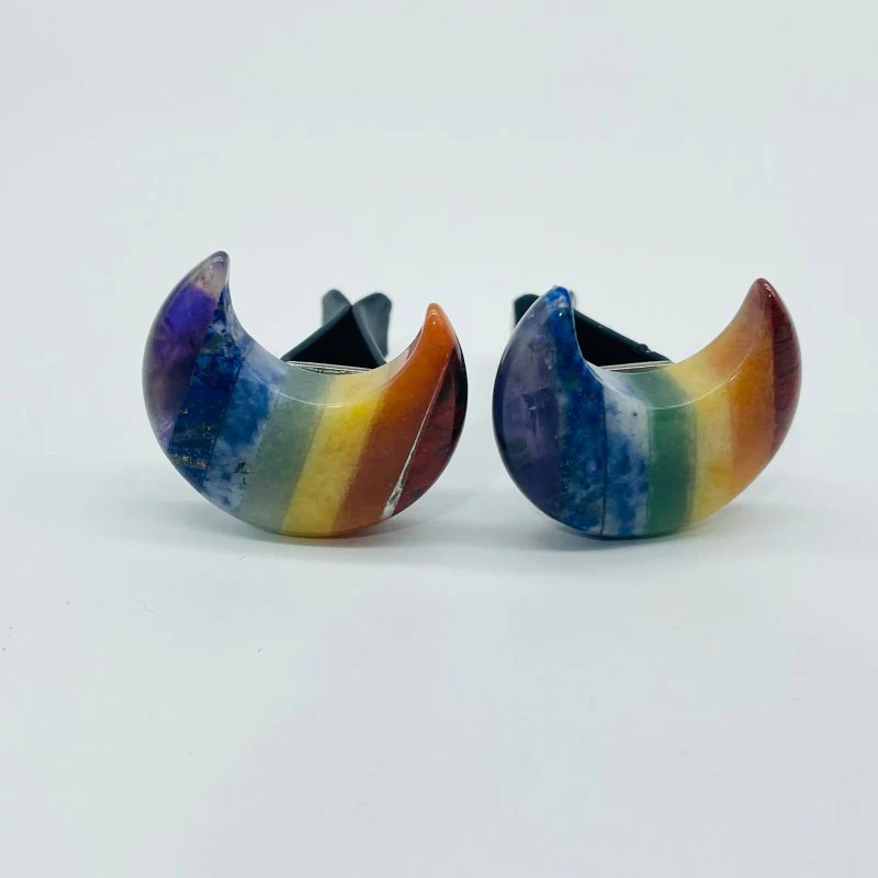 Crystal Car Air Vent Clips Moon 7 Chakra Stone Car Accessories - Image 6