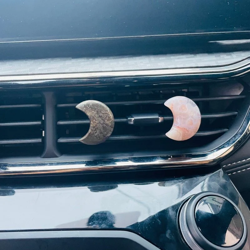Crystal Car Air Vent Clips Moon 7 Chakra Stone Car Accessories - Image 7