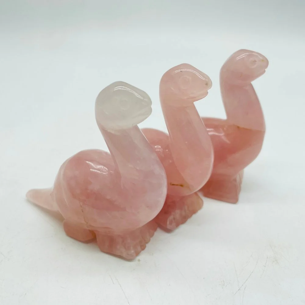 5 Types Dinosaur Chevron Amethyst & Moss Agate Carving Animals Wholesale - Image 5