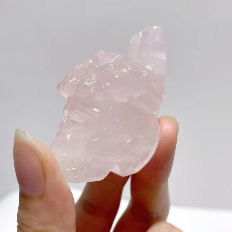 9 Types Crystal Skull With Hand Carving Wholesale Pink Opal Obsidian - Image 6