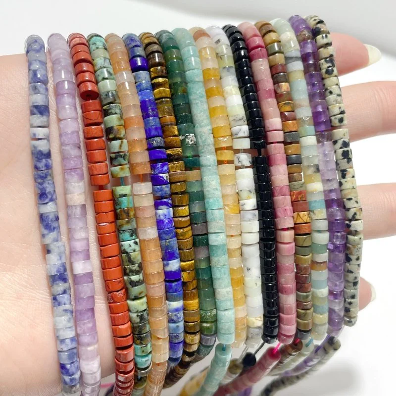 17 Types Crystal Spacer Rondelle Beads Wheel Beads Wholesale DIY Accessories Bracelets