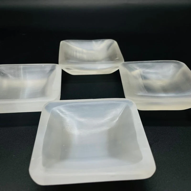Cube Selenite Bowl Shallow Bowl Wholesale - Image 2