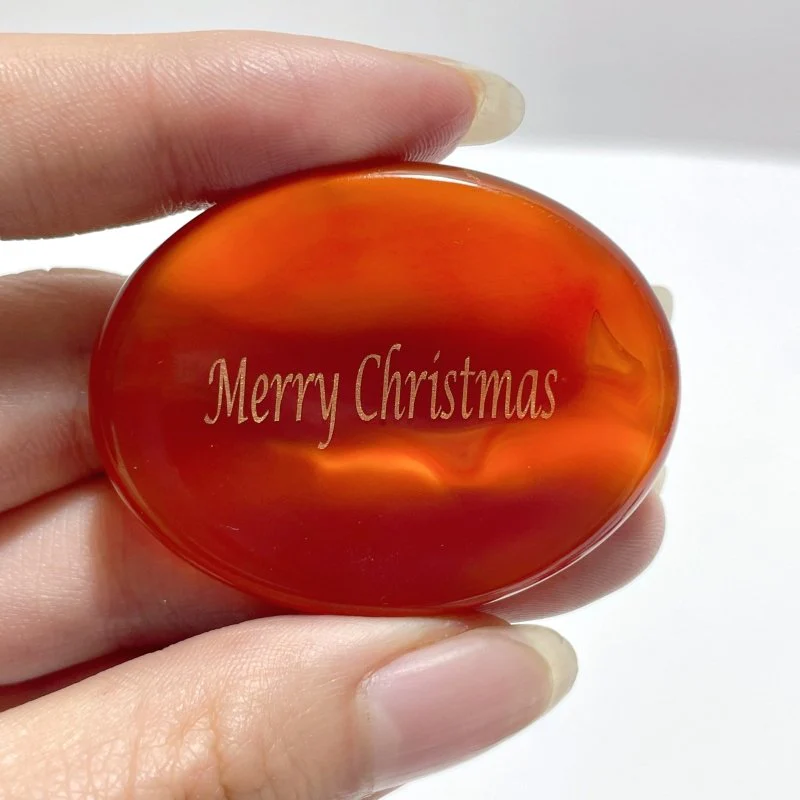 Gold Foil Lettering For Christmas Gift Worry Stone Wholesale - Image 4