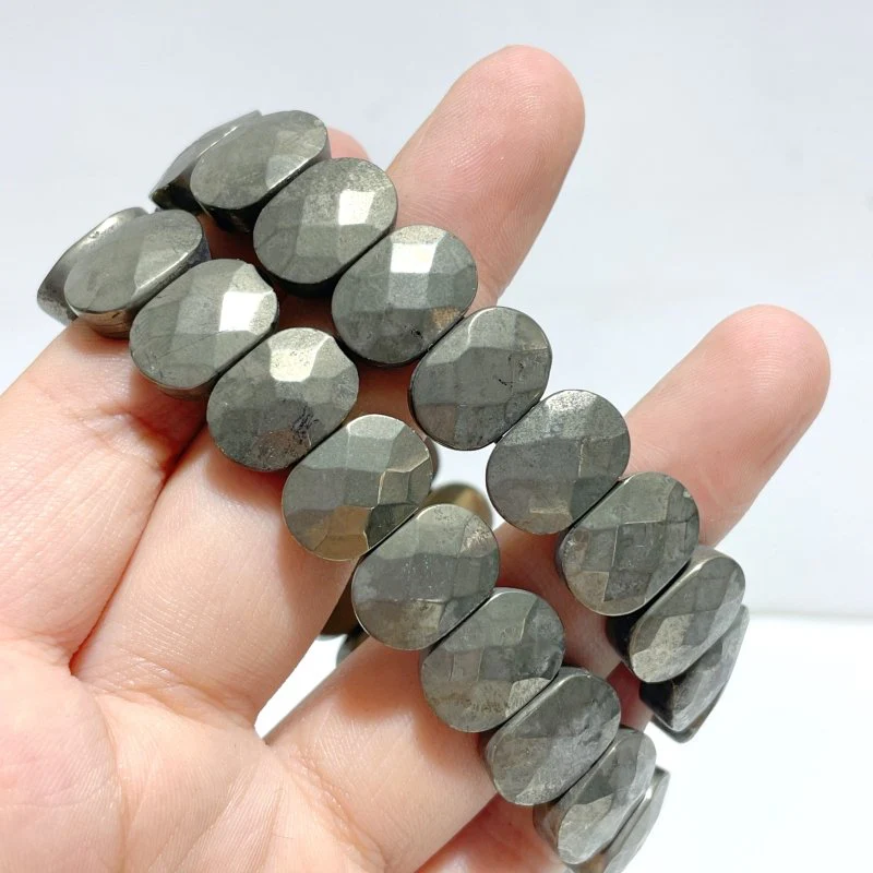 Cut Faceted Pyrite Bracelet Wholesale
