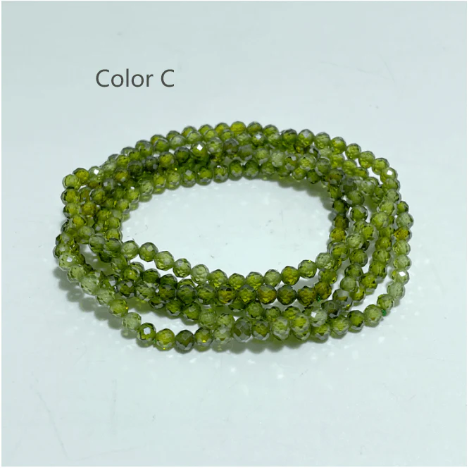 4MM Cut Faceted Cubic Zirconia Bracelet Wholesale - Image 4
