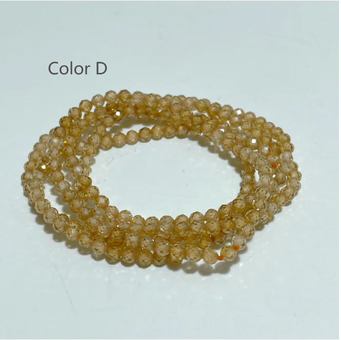 4MM Cut Faceted Cubic Zirconia Bracelet Wholesale - Image 5