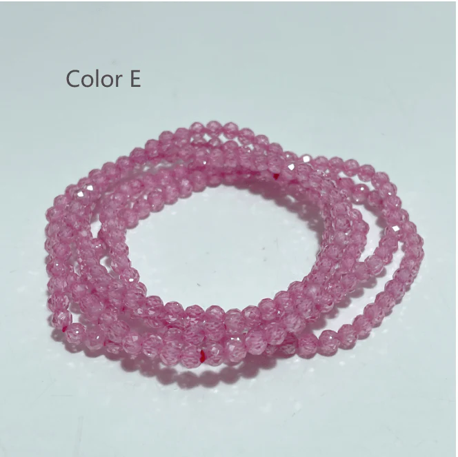 4MM Cut Faceted Cubic Zirconia Bracelet Wholesale - Image 6