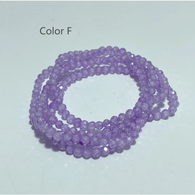4MM Cut Faceted Cubic Zirconia Bracelet Wholesale - Image 7