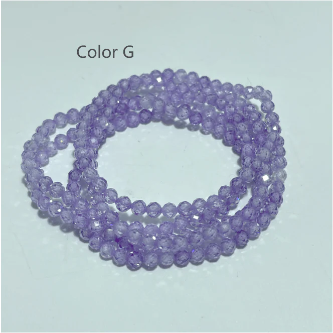 4MM Cut Faceted Cubic Zirconia Bracelet Wholesale - Image 8