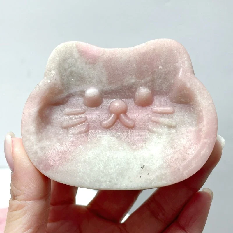 Cute Pink Opal Cat Bowl Wholesale - Image 5