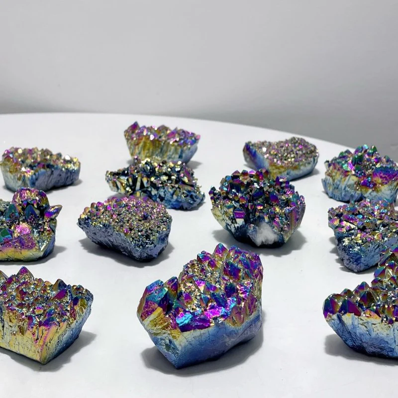 Dark Aura Clear Quartz Cluster Wholesale