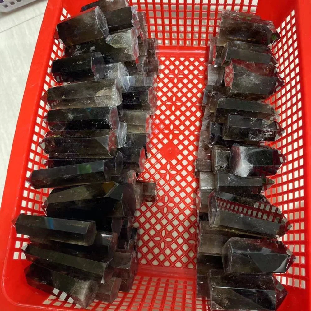 Dark Color Smoky Quartz Points Wholesale - Image 3