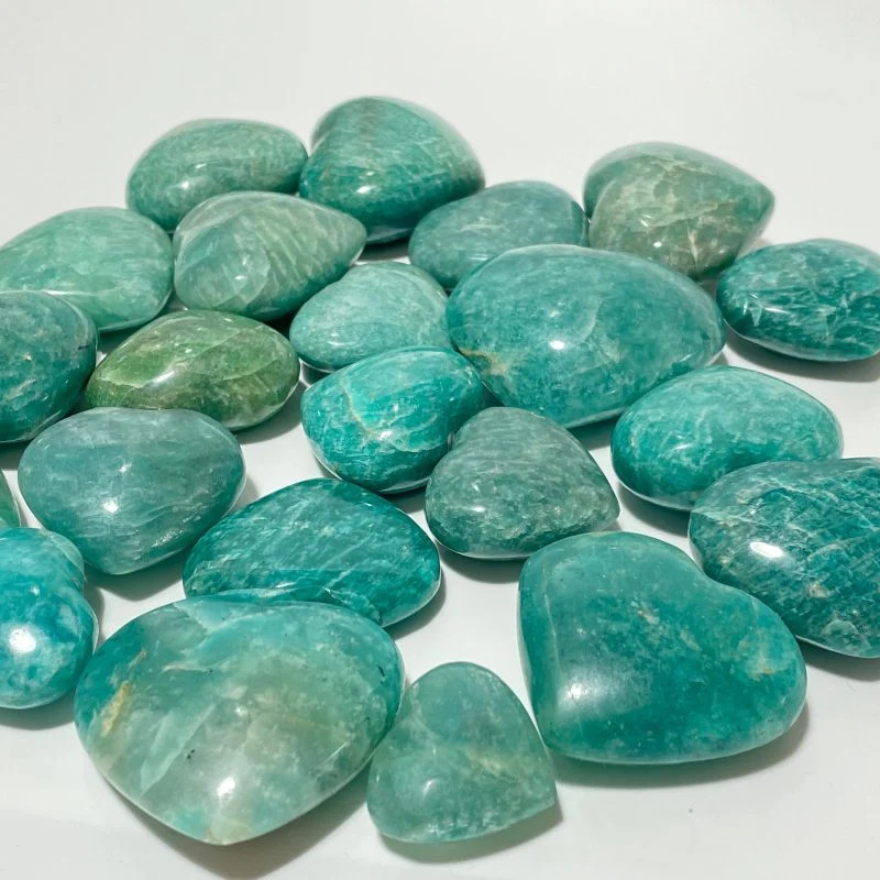 Deep Blue Amazonite Heart Wholesale - Image 4
