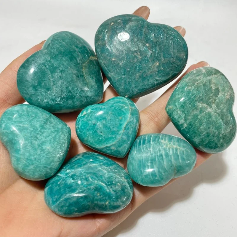 Deep Blue Amazonite Heart Wholesale - Image 6