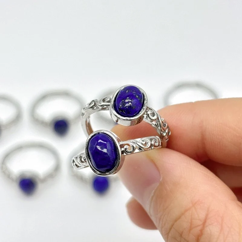 Deep Blue Lapis Lazuli Ring Wholesale - Image 2