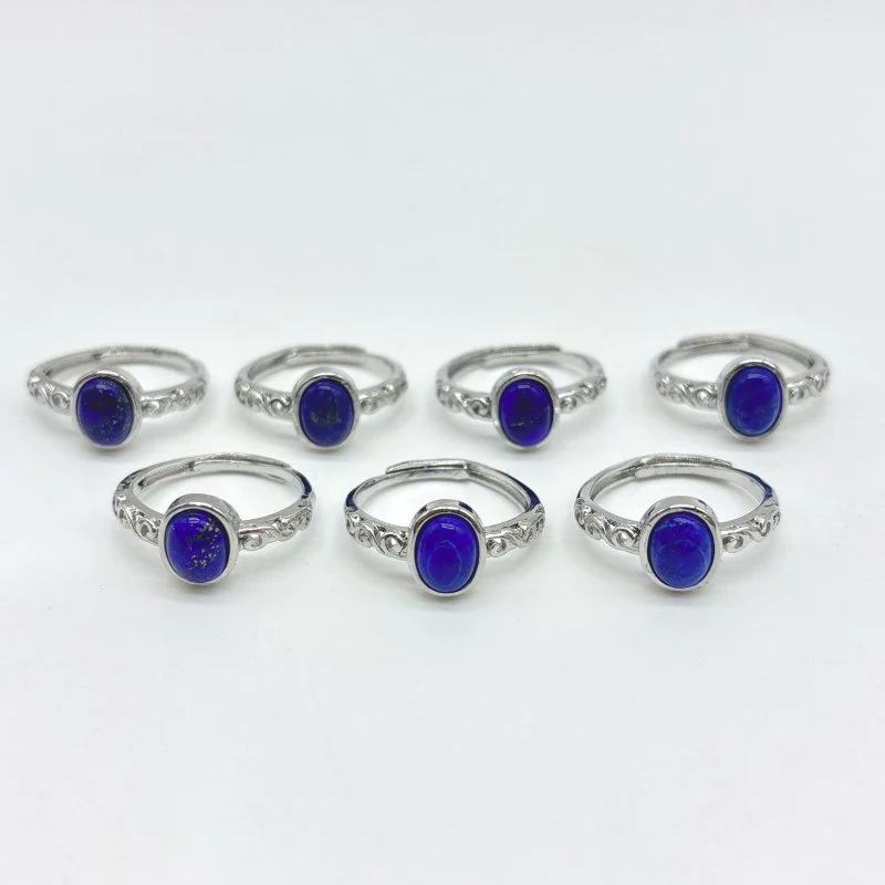 Deep Blue Lapis Lazuli Ring Wholesale - Image 4