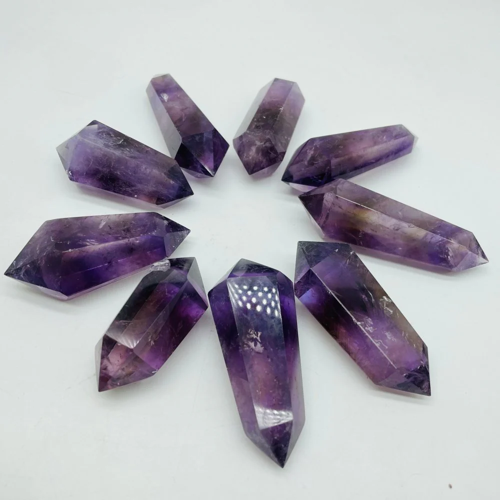 Deep Purple Amethyst Double Point Tower Wholesale - Image 3