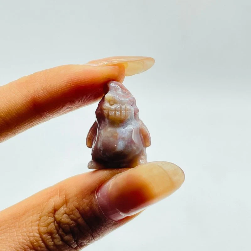 Demon Person Boo Carving Wholesale Ocean Jasper Green Aventurine - Image 5
