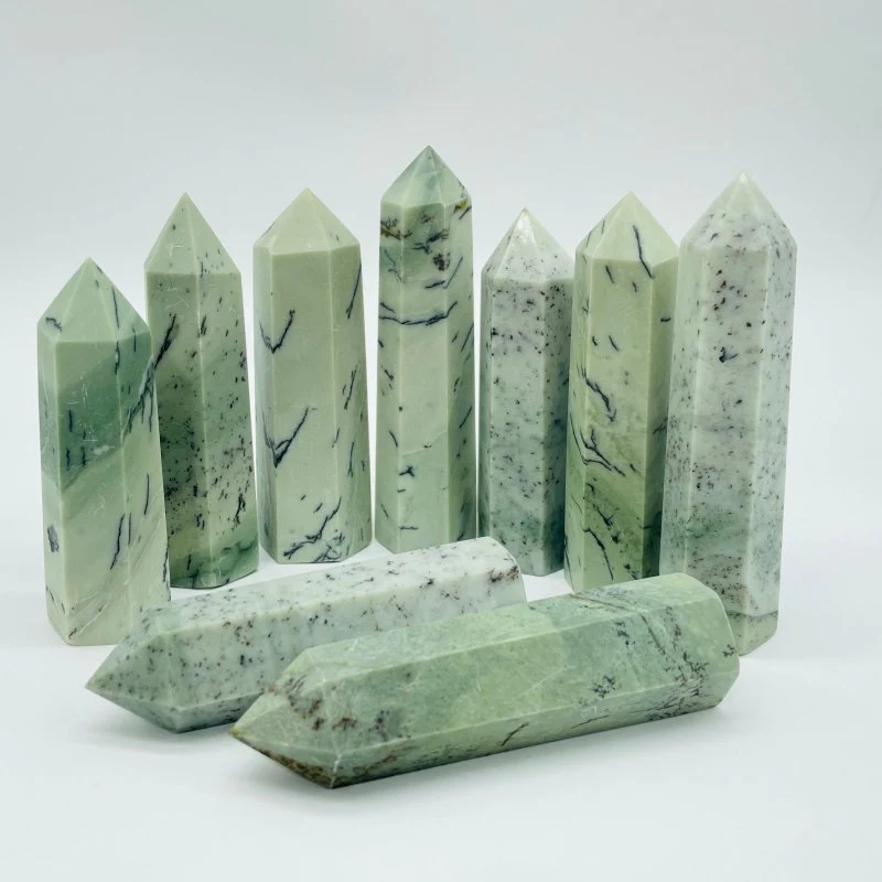 Dendritic Sage Jasper Tree Stone Tower Point Wholesale - Image 3