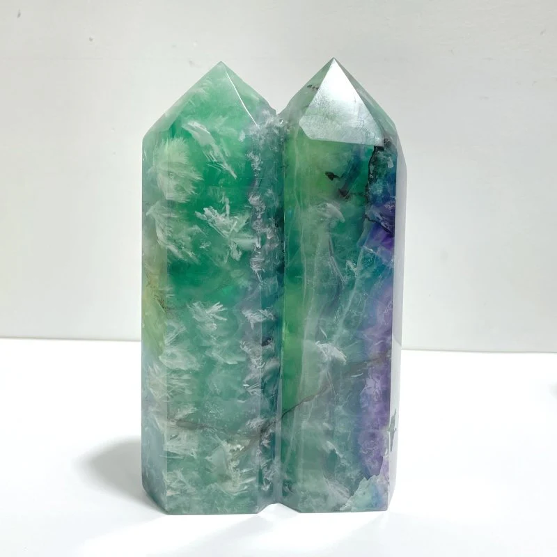 4 Pieces Double Point Feather Fluorite - Image 2