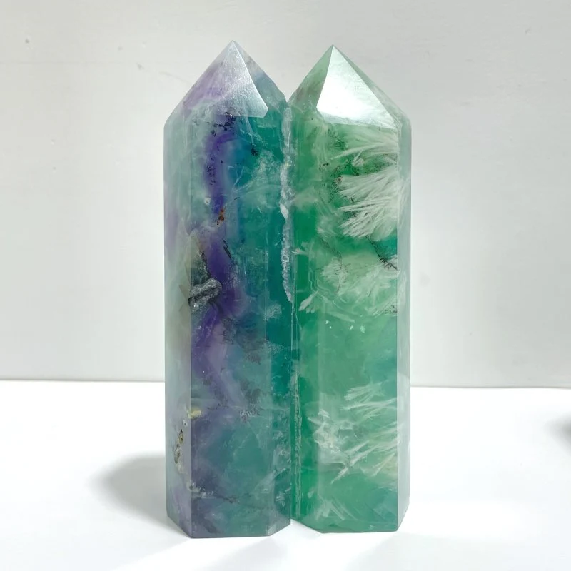 4 Pieces Double Point Feather Fluorite - Image 3