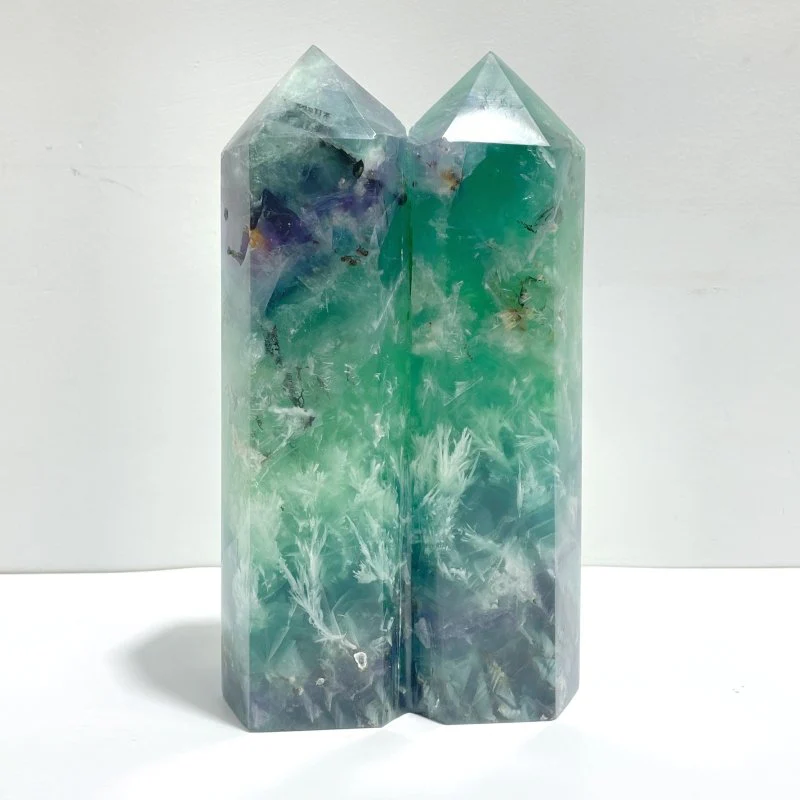 4 Pieces Double Point Feather Fluorite - Image 5