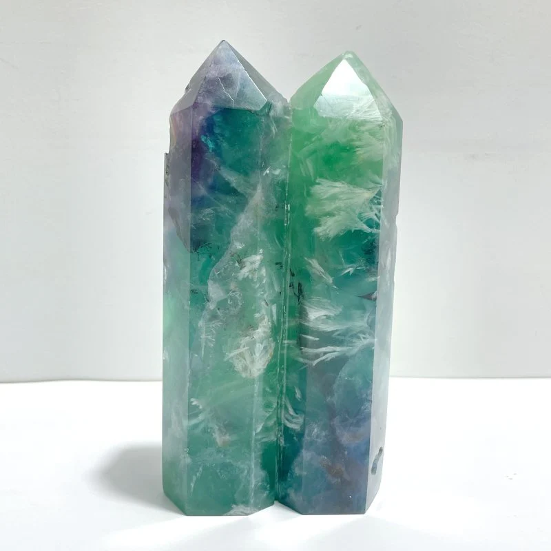 4 Pieces Double Point Feather Fluorite - Image 6