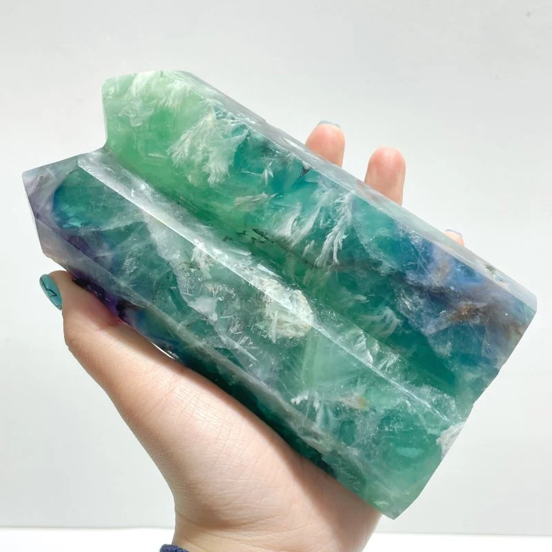 4 Pieces Double Point Feather Fluorite - Image 8