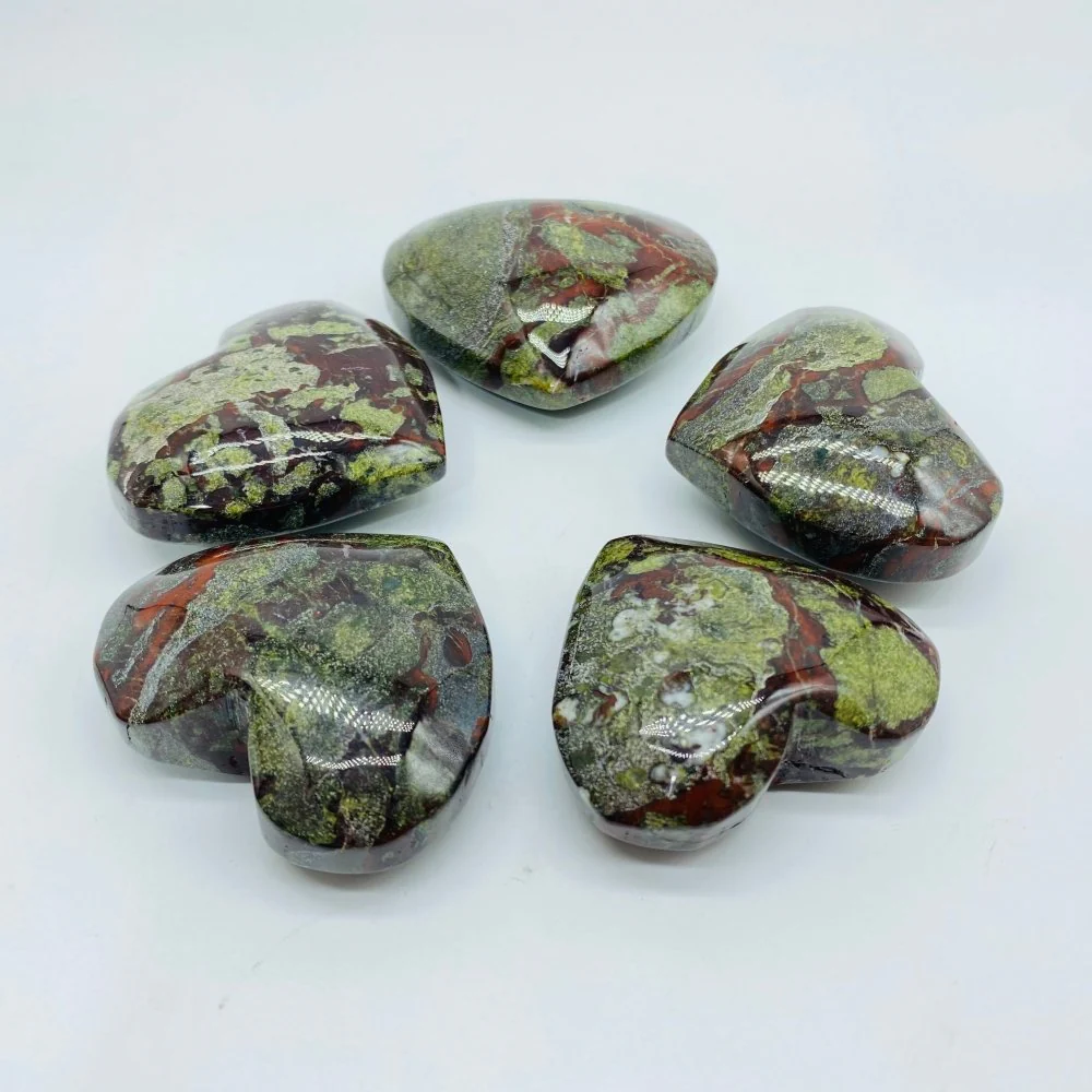 Dragon Blood Stone Large Heart Crystal Wholesale - Image 2