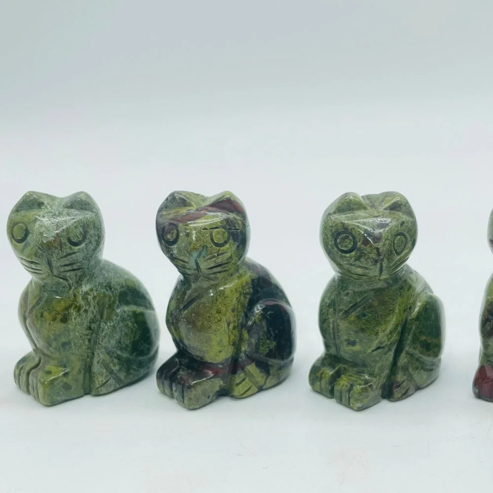 Dragon Blood Stone Cat Carving Wholesale - Image 3