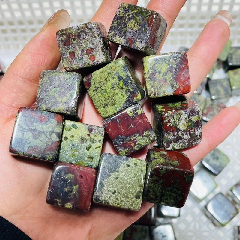 Dragon Blood Stone Cube Tumbled Wholesale - Image 2