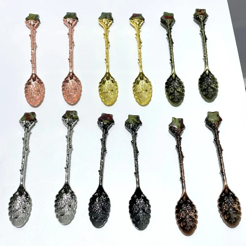 Dragon Blood Stone Mini Star Coffee Spoon Wholesale - Image 9