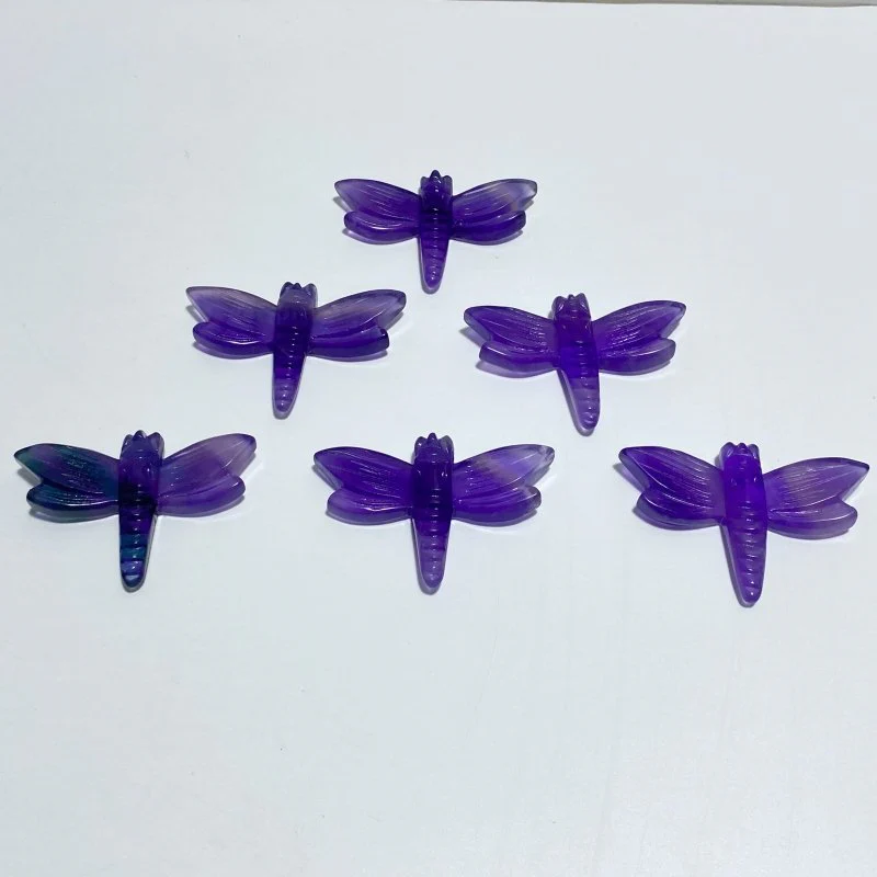 6 Types Dragonfly Crystal Carving Wholesale Caribbean Calcite Rose Quartz - Image 10
