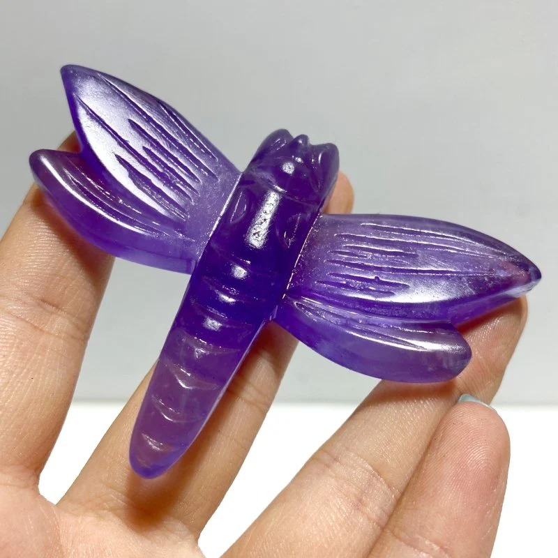 6 Types Dragonfly Crystal Carving Wholesale Caribbean Calcite Rose Quartz - Image 11