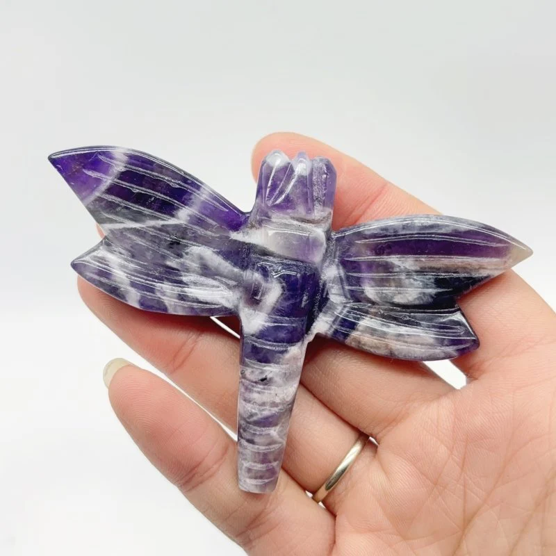 6 Types Dragonfly Crystal Carving Wholesale Caribbean Calcite Rose Quartz - Image 6