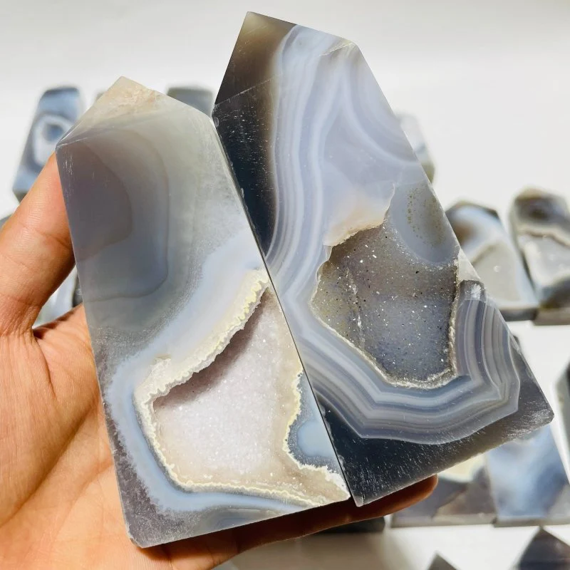 33 Pieces Druzy Geode Agate Points